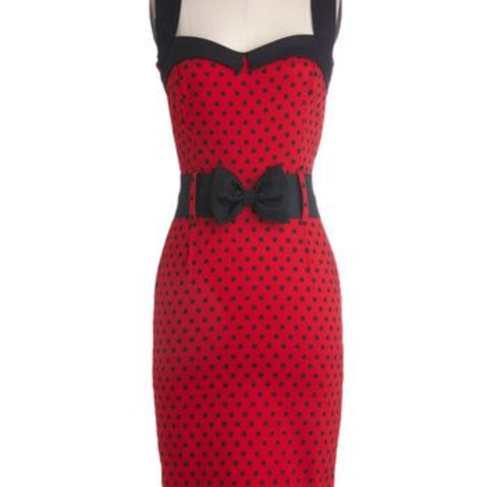 Modcloth's Cool Vibes in Polka Dot Dress
